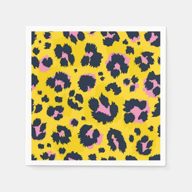 Animal print pattern napkin (Front)