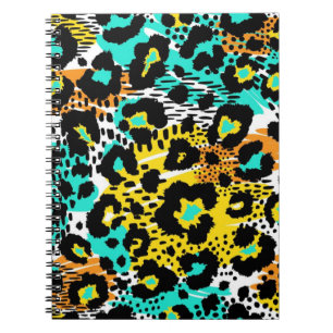 Animal print pattern notebook