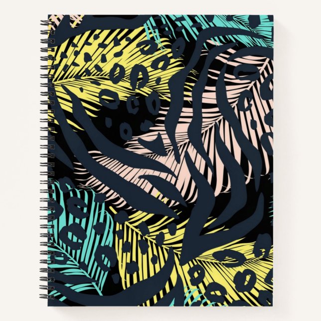 Animal print pattern notebook (Front)