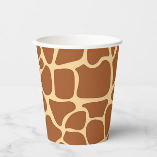 Animal print pattern paper cups