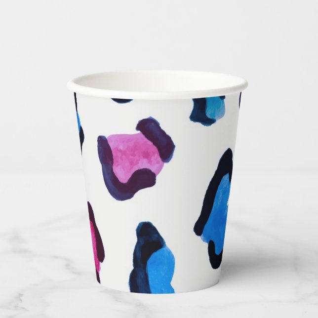 Animal print pattern paper cups (Front)
