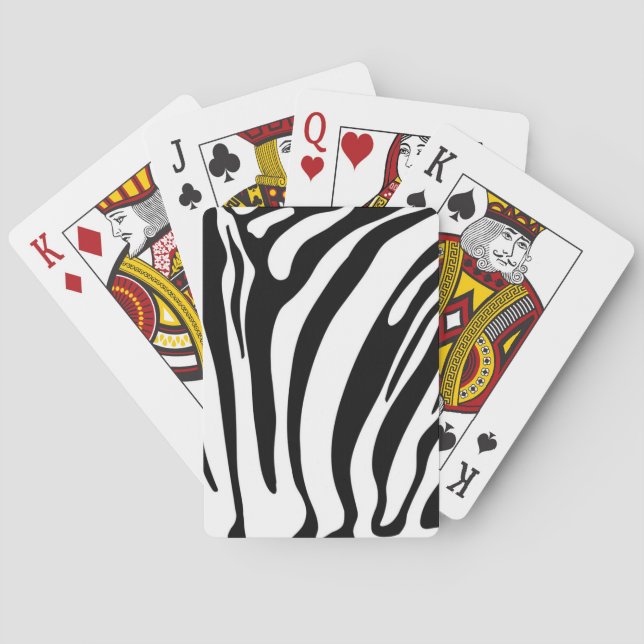 Animal print pattern playing cards (Back)