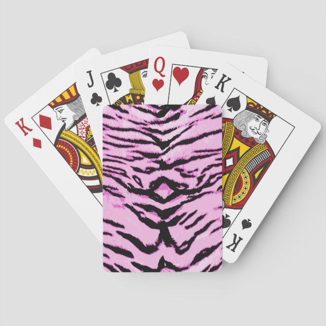 Animal print pattern playing cards (Back)