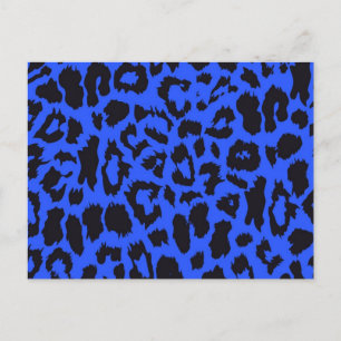 Animal print pattern postcard
