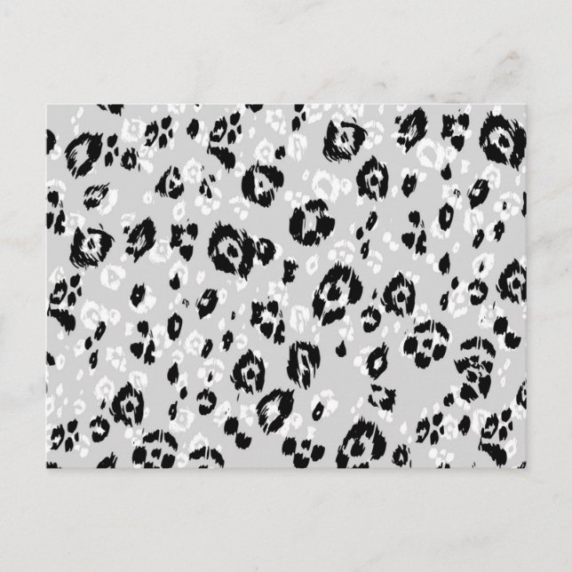 Animal print pattern postcard (Front)