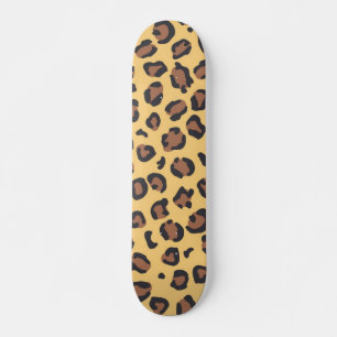 Animal print pattern skateboard
