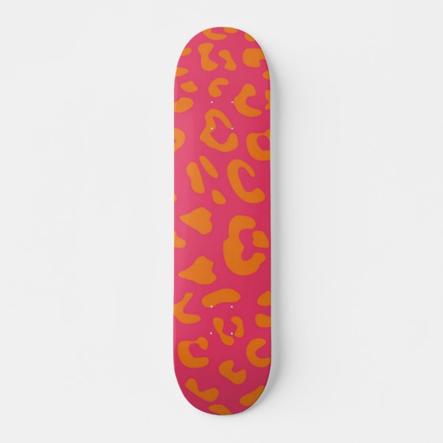 Animal print pattern skateboard (Front)