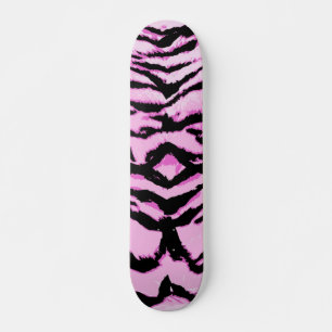 Animal print pattern skateboard