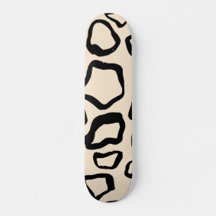 Animal print pattern skateboard