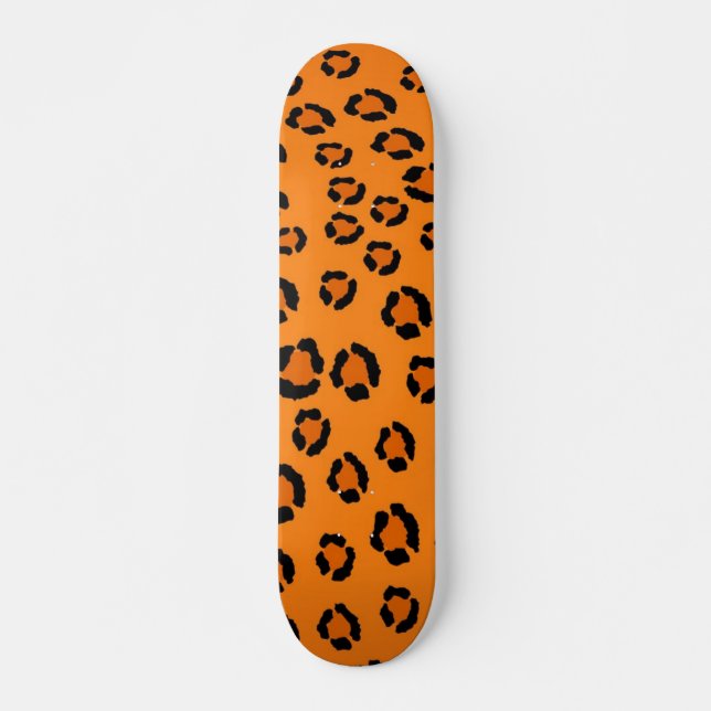 Animal print pattern skateboard (Front)