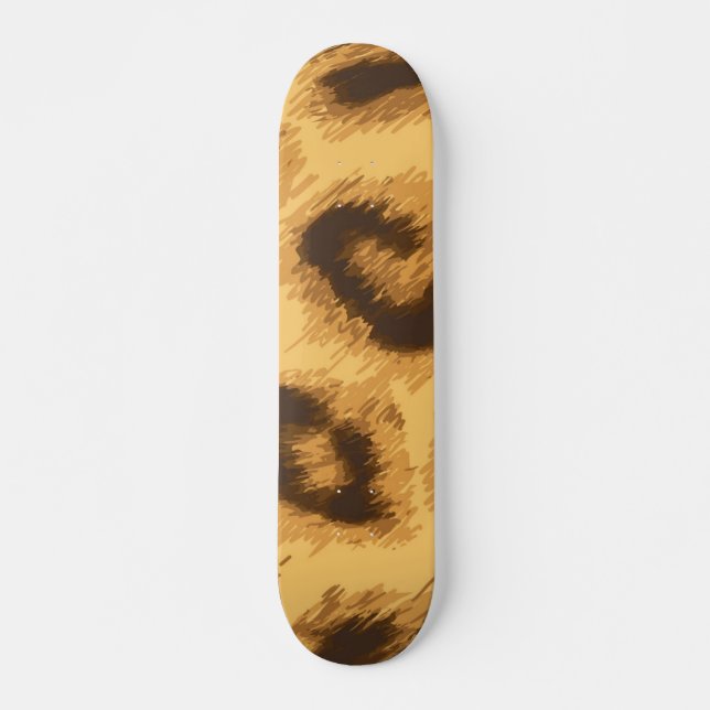Animal print pattern skateboard (Front)