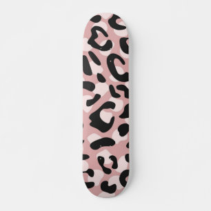 Animal print pattern skateboard