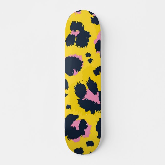 Animal print pattern skateboard (Front)