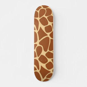 Animal print pattern skateboard