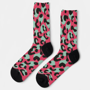 Animal print pattern socks