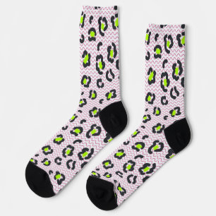 Animal print pattern socks