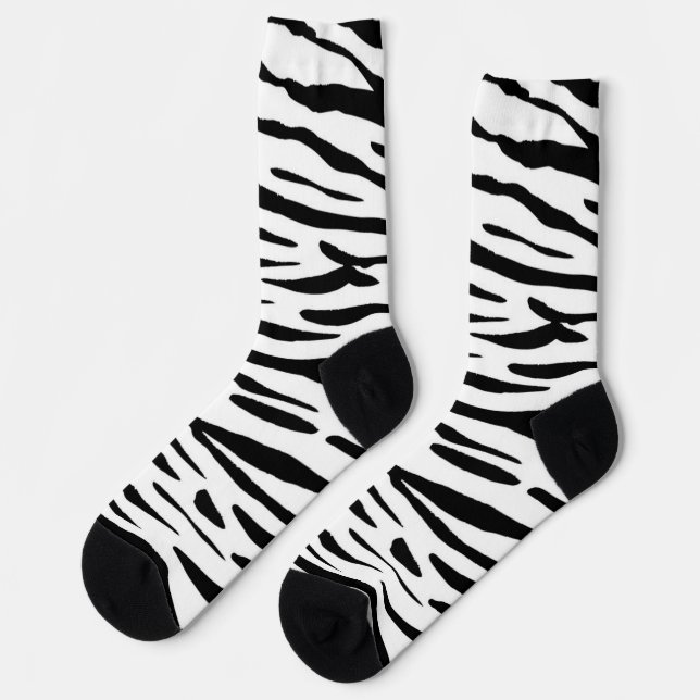 Animal print pattern socks (Left)