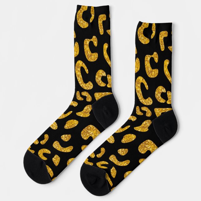 Animal print pattern socks (Left)