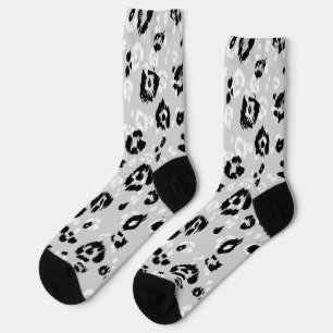 Animal print pattern socks