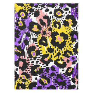 Animal print pattern tablecloth