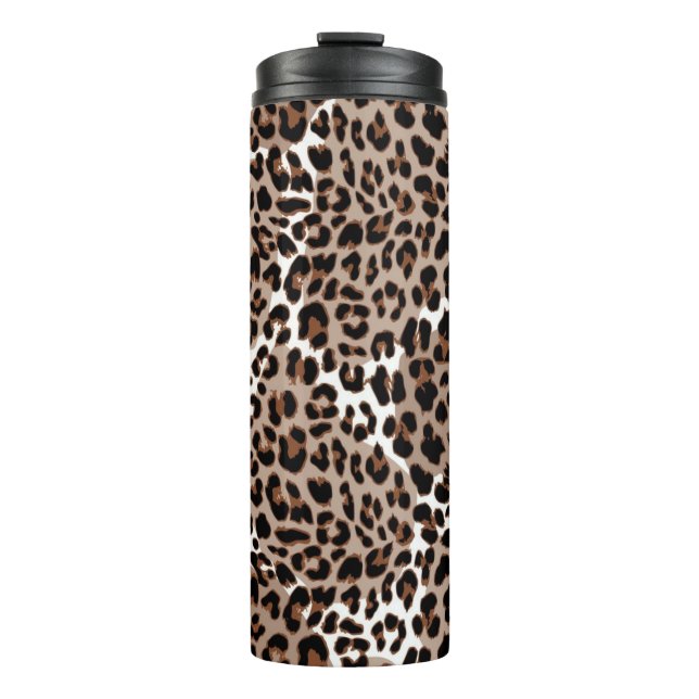 Animal print pattern thermal tumbler (Front)