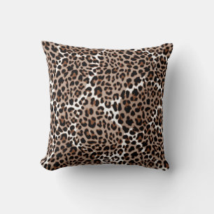 Animal print pattern throw pillow