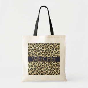 Animal Print Personalized Brown Leopard Tote Bag