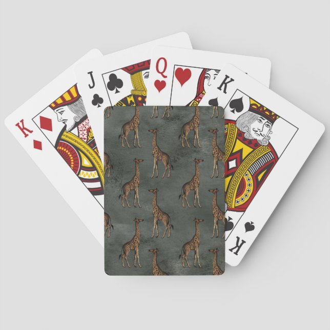 Animal Print Playing Cards (Back)