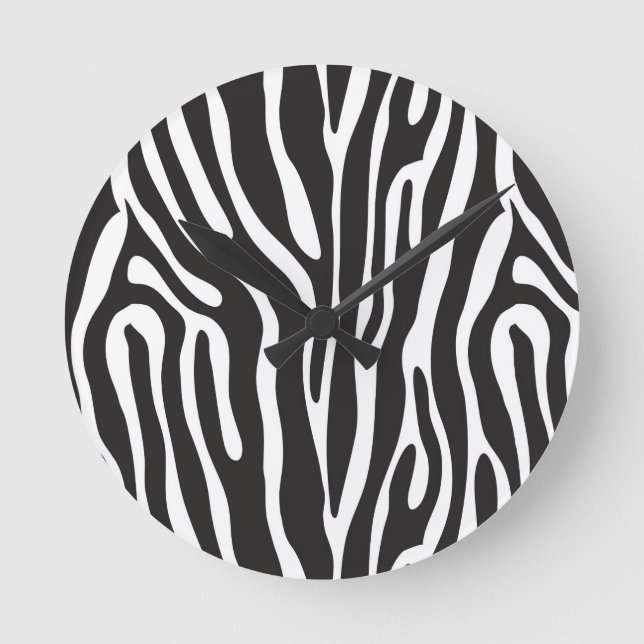 Animal Print Round Clock (Front)