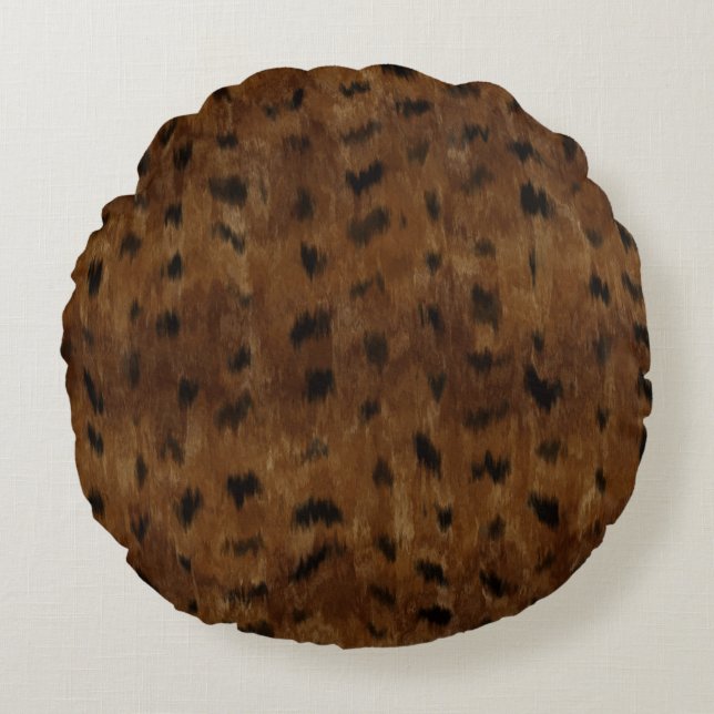 Animal Print Round Pillow (Front)