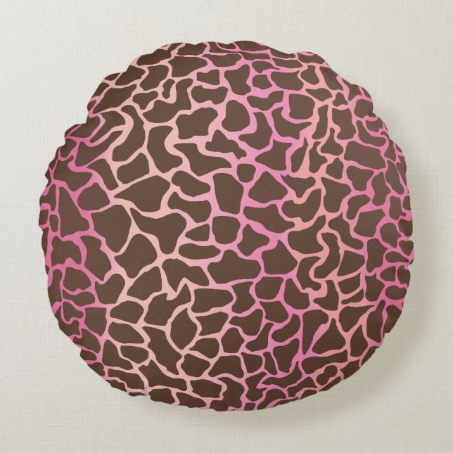 Animal Print Round Pillow (Front)