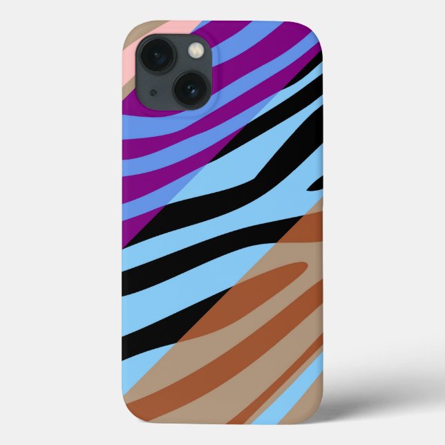Animal Print Skin Zebra Retro Colourful Pattern 7 Case-Mate iPhone Case (Back)