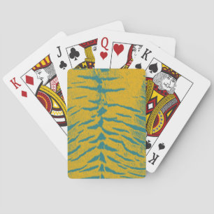 Animal print texture #2 playing cards
