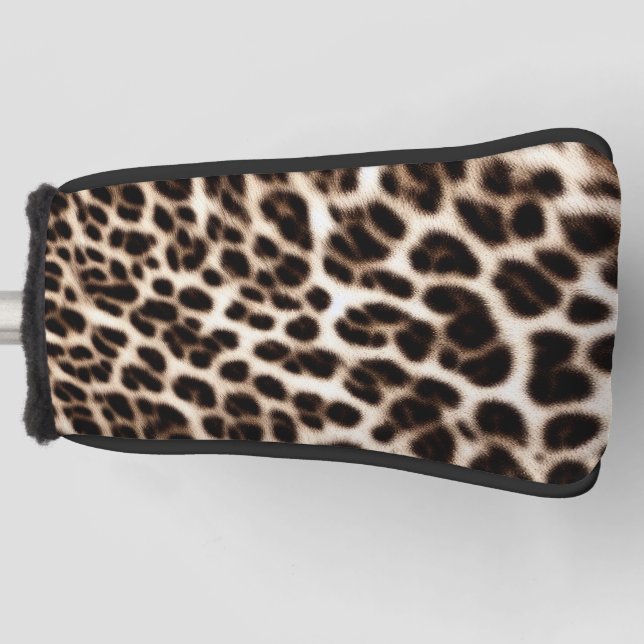 animal print texture fur skin cheetah leopard patt golf head cover (Front)