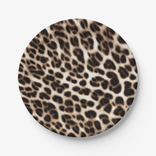 animal print texture fur skin cheetah leopard patt paper plate