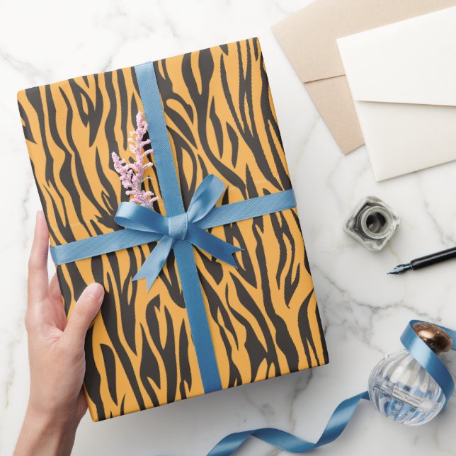 Animal Print Tiger Print Wild Animal Safari theme Wrapping Paper (Gifting)