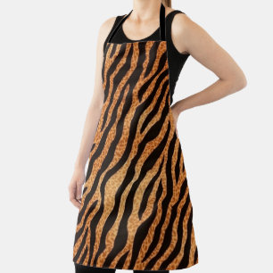 Animal Print Tiger Stripes Pattern Beverage Apron