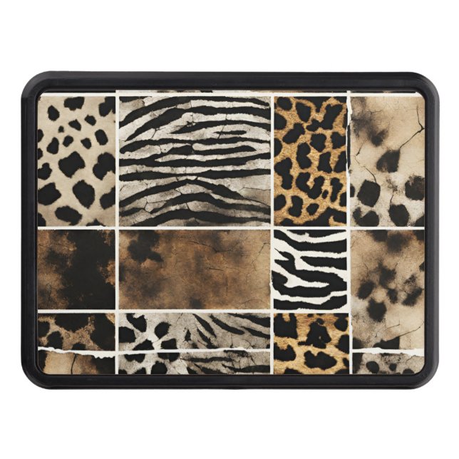 Animal Print - Trailer Hitch Cover (Front)