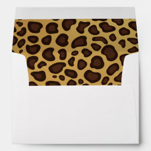 Animal Print Wild Leopard Spots Pattern 5X7 Envelope