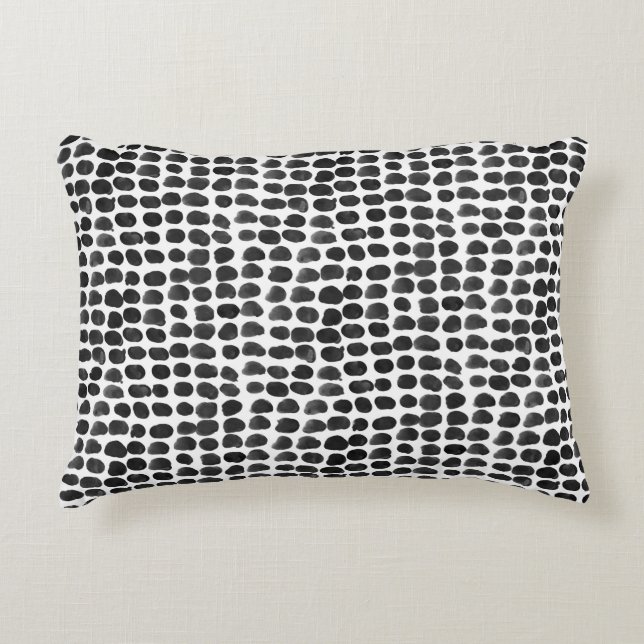 Animal print with dots seamless pattern accent pillow (Front)