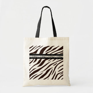 Animal print zebra black and white bag market