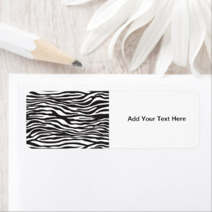 Animal Print, Zebra Stripes - Black White