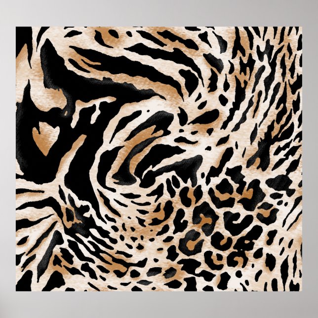 Animal Prints: Leopard Zebra Tiger Poster (Front)