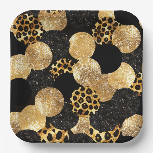 Animal Prints Paper Plate (Front)