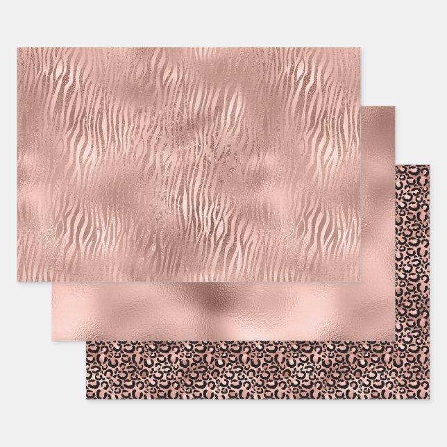 Animal Prints Wrapping Paper Sheet (Set)