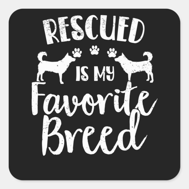 Animal Protectors Dog Lover Dog Contacts Square Sticker (Front)