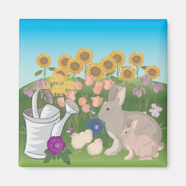 Animal Rabbit 🐰 Magnet (Front)