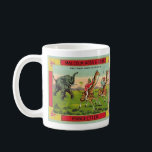 Animal Race Illustrated Mug<br><div class="desc">Great vintage advertising label featuring an elephant and two giraffes repurposed on a coffee mug. Whimsical,  fun very cute!</div>