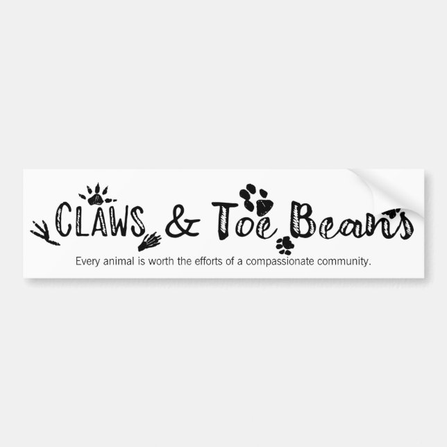 Animal Rescue Bumper Sticker (Front)