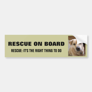 ANIMAL RESCUE BUMPER STICKER